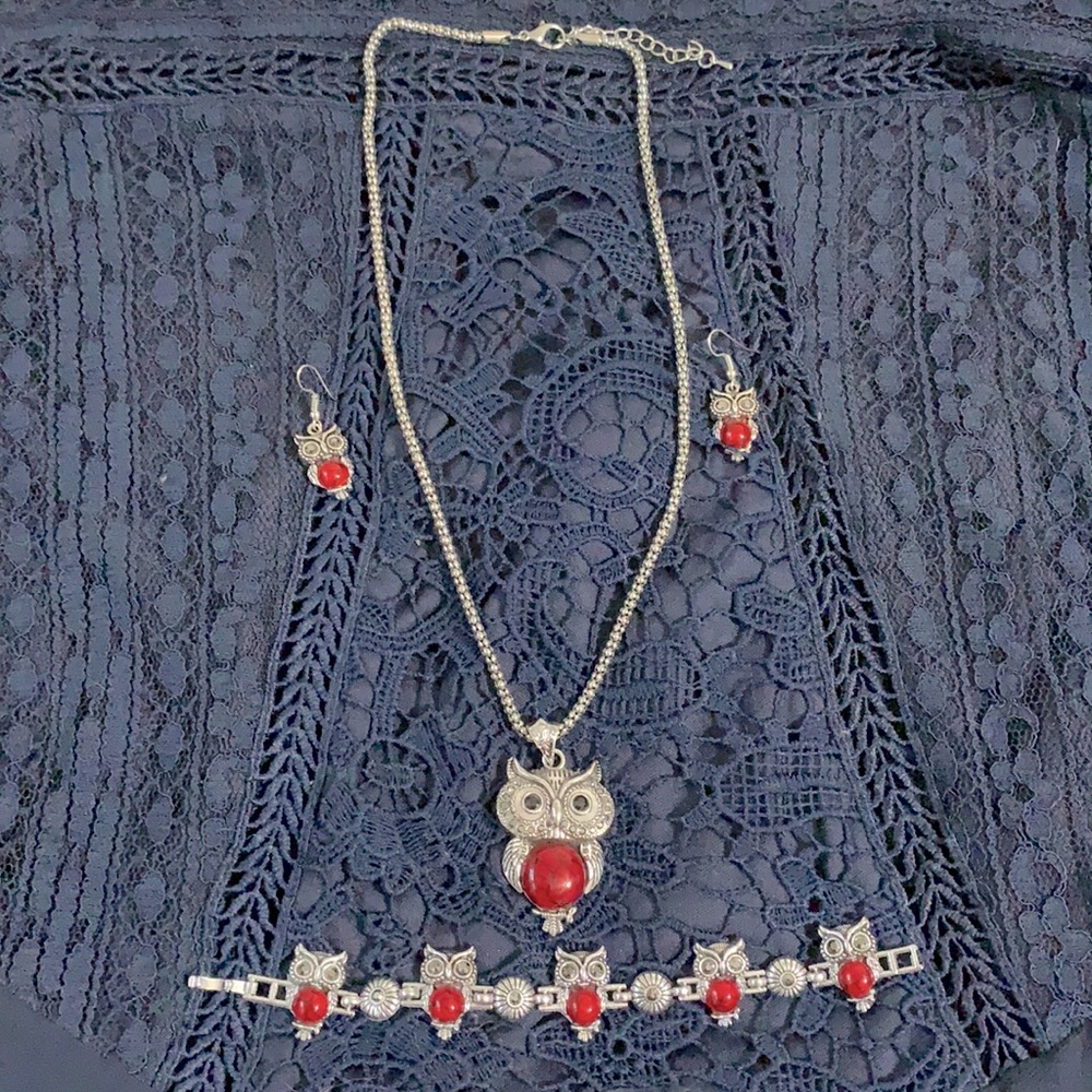 Silver Owl Set - Picture 2 of 4